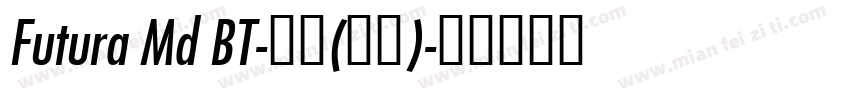 Futura Md BT-粗体(西方)字体转换